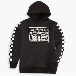 Levi’s Retro Fleece Checkered Sleeve Hoodie